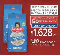 Carrefour Lucchetti arroz largo fino 00000 oferta