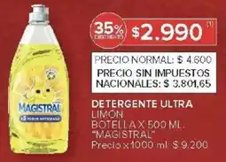 Carrefour Magistral detergente ultra limon botella oferta
