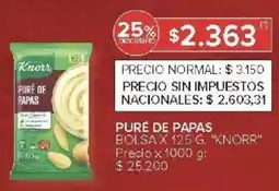 Carrefour Knorr puré de papas bolsa oferta