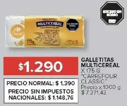 Carrefour Carrefour classic galletitas multicereal oferta