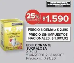 Carrefour Carrefour classic edulcorante sucralosa oferta
