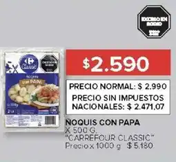 Carrefour Carrefour classic ñoquis con papa oferta