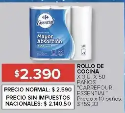 Carrefour Carrefour essential rollo de cocina oferta