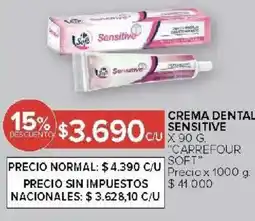 Carrefour Carrefour soft crema dental sensitive oferta
