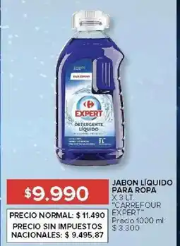 Carrefour Carrefour expert jabon líquido para ropa oferta