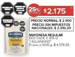 Carrefour Hellmann's mayonesa regular doy pack oferta