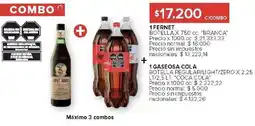 Carrefour Branca 1 fernet botella +1 gaseosa cola oferta