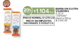 Carrefour Zafran barra sin gluten visabores oferta