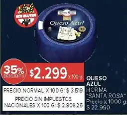 Carrefour Santa rosa queso azul horma oferta