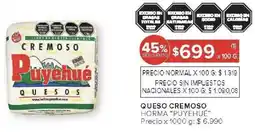 Carrefour Puyehué queso cremoso horma oferta