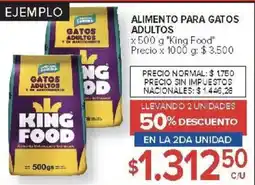 Carrefour King food alimento para gatos adultos oferta