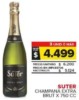 Carrefour Maxi Suter champana extra brut oferta