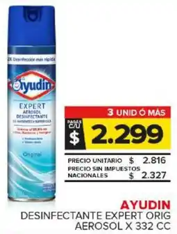 Carrefour Maxi Atudin desinfectante expert orig aerosol oferta