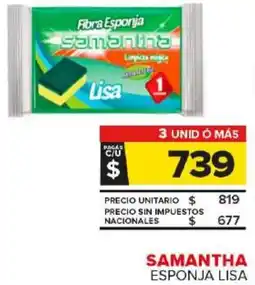 Carrefour Maxi Samantha esponja lisa oferta