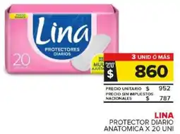 Carrefour Maxi Lina protector diario anatomica oferta