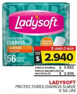 Carrefour Maxi Ladysoft protectores diarios suave oferta