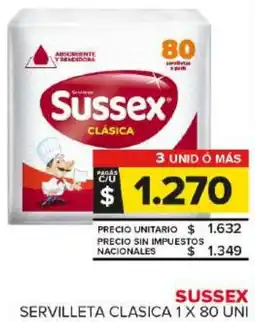 Carrefour Maxi Sussex servilleta clasica oferta