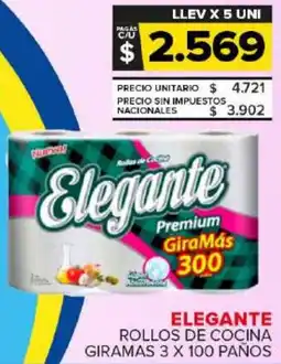 Carrefour Maxi Elegante rollos de cocina giramas oferta