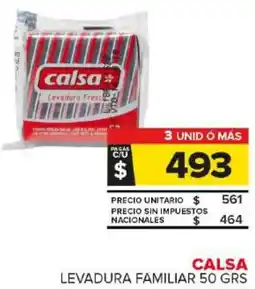 Carrefour Maxi Calsa levadura familiar oferta