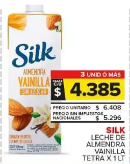 Carrefour Maxi Silk leche de almendrai vainilla tetra oferta