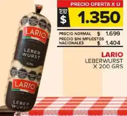 Carrefour Maxi Lario leberwurst oferta