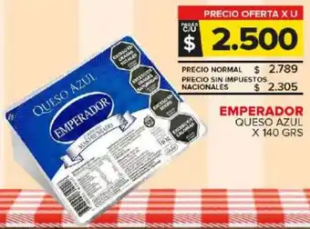 Emperador queso azul