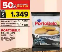 Carrefour Maxi Portobelo medallon merluza rebozado oferta