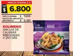 Carrefour Maxi Solimeno anillas de calamar rebozadas oferta