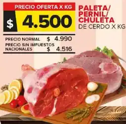 Carrefour Maxi Paleta/ pernil/ chuleta de cerdo oferta