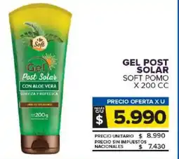 Carrefour Maxi Gel post solar soft pomo oferta