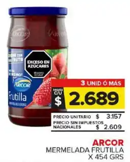 Carrefour Maxi Arcor mermelada frutilla oferta
