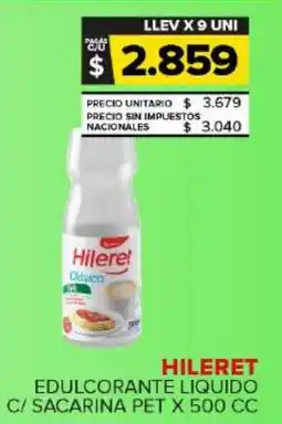Carrefour Maxi Hileret edulcorante liquido c/ sacarina pet oferta