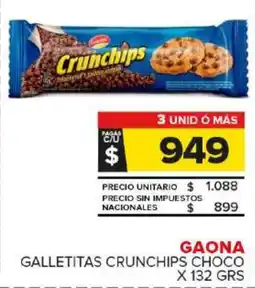 Carrefour Maxi Gaona galletitas crunchips choco oferta