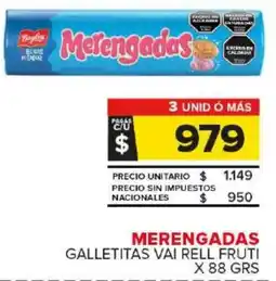 Carrefour Maxi Merengadas galletitas vai rell fruti oferta