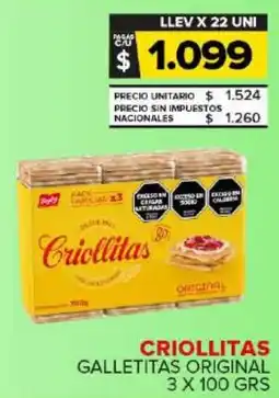 Carrefour Maxi Criollitas galletitas original oferta