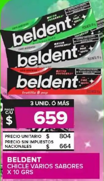 Carrefour Maxi Beldent chicle varios sabores oferta