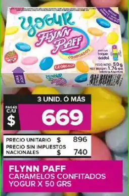 Carrefour Maxi Flynn paff caramelos confitados yogur oferta