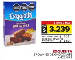 Carrefour Maxi Exquisita brownies de chocolate oferta