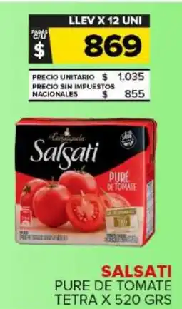 Carrefour Maxi Salsati pure de tomate tetra oferta