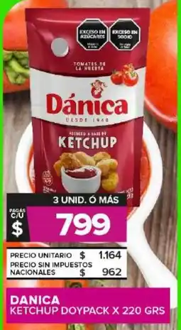 Carrefour Maxi Danica ketchup doypack oferta