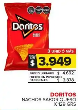 Carrefour Maxi Doritos nachos sabor queso oferta