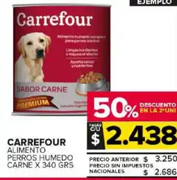 Carrefour Maxi Carrefour alimento perros humedo carne oferta