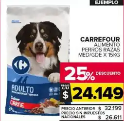 Carrefour Maxi Carrefour alimento perros razas med/gde oferta