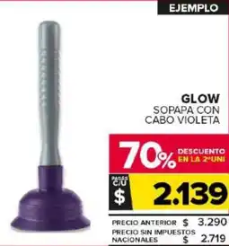 Carrefour Maxi Glow sopapa con cabo violeta oferta