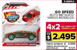 Carrefour Maxi Go speed auto metalico varios modelos oferta