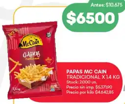 Supermercados Tadicor McCain papas tradicional oferta