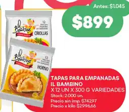 Supermercados Tadicor Tapas para empanadas bambino oferta