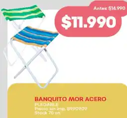 Supermercados Tadicor Banquito mor acero plegable oferta