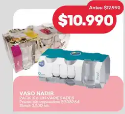 Supermercados Tadicor Vaso nadir oferta