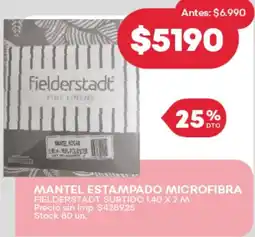 Supermercados Tadicor Mantel estampado microfibra fielderstadt surtido oferta
